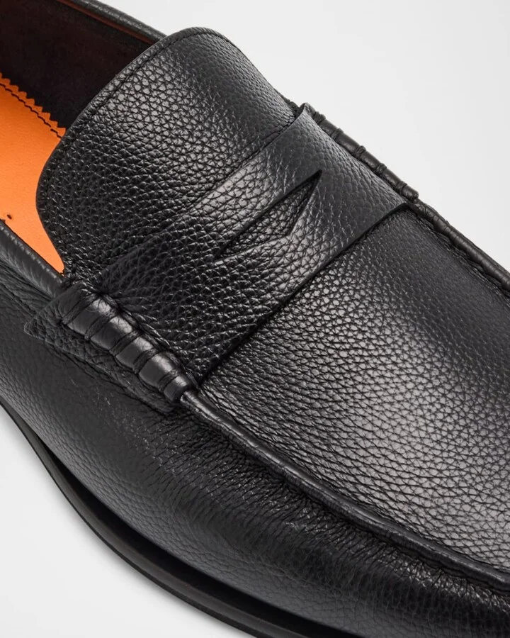 Men's Ikangia Leather Penny Loafers - Image 8