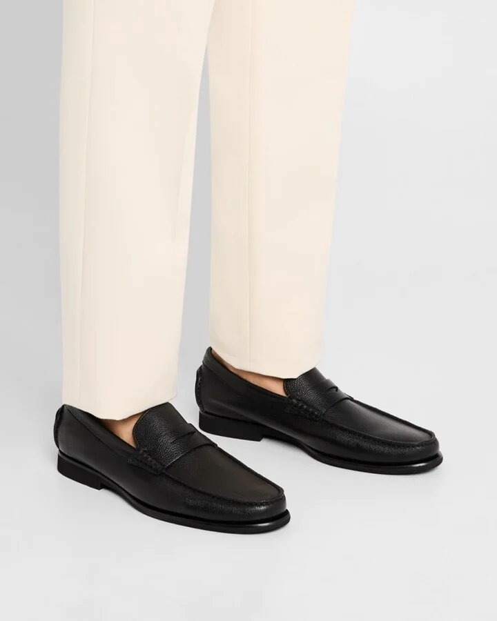 Men's Ikangia Leather Penny Loafers - Image 10