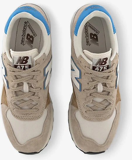 Mens Incense 475 Branded Suede and Mesh Low-Top Trainers 10.5 - Image 2