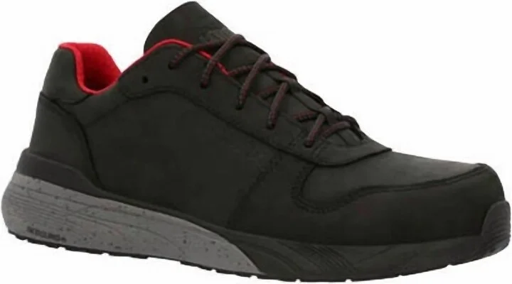 Men's Industrial Athletix Composite Toe 3" Work Shoe - Medium Width In Black