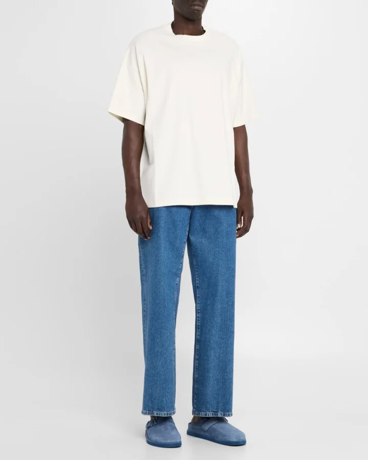 Men's Initial Buckle Suede Mules - Image 8