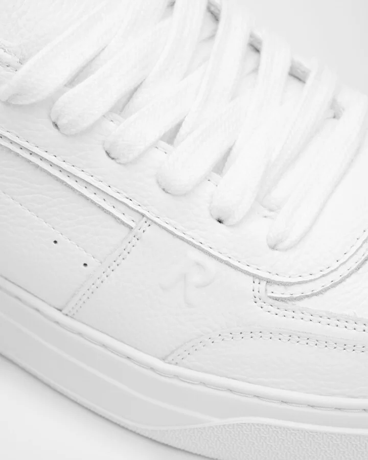 Men's Initial Leather Low-Top Sneakers - Image 9