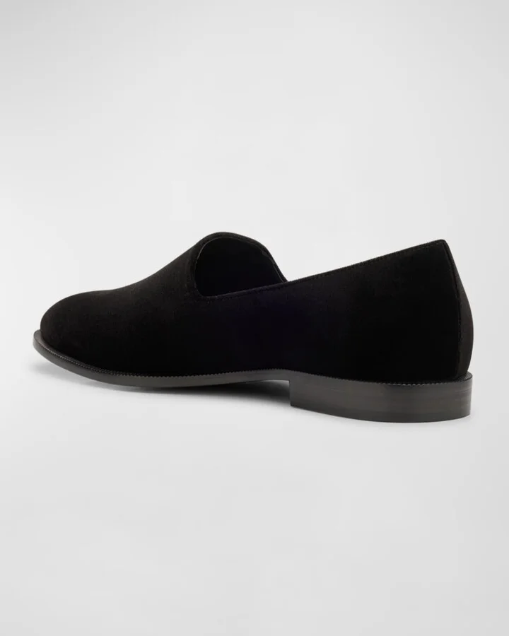 Men's Irmha Crystal-Embellished Velvet Loafers - Image 7