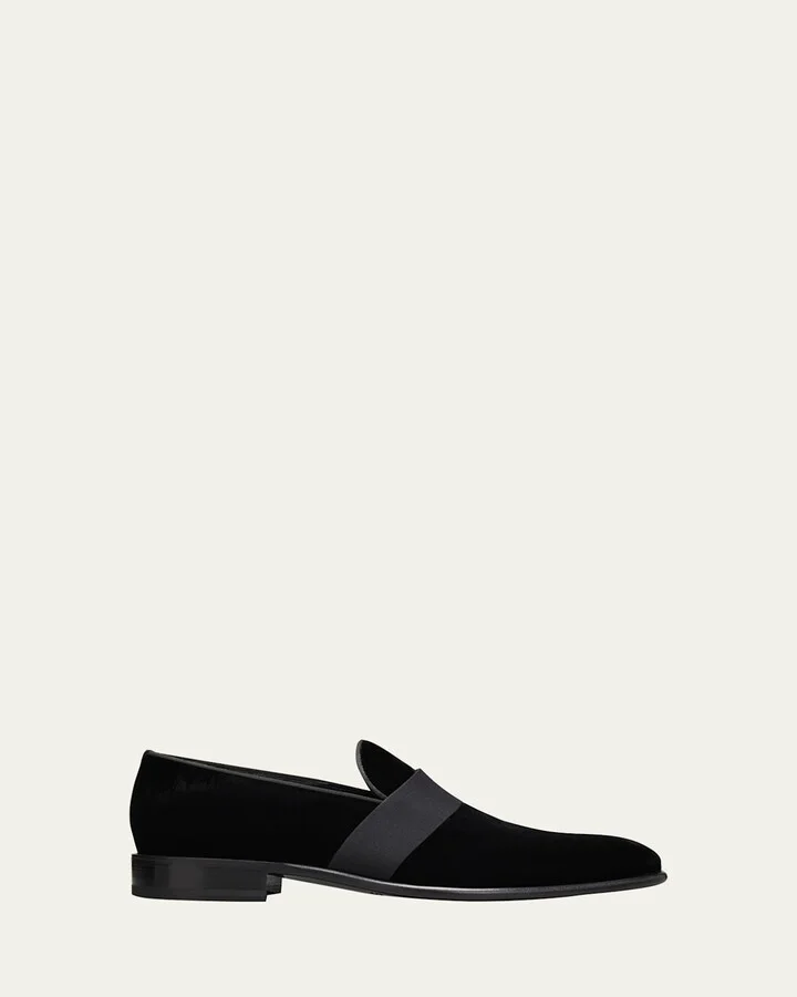 Men's Isomer Grosgrain Velvet Formal Loafers