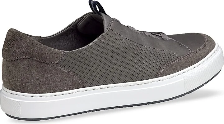 Men's J & M Collection Anson Leather Sneakers - Gray Suede - Size 8 - Image 3