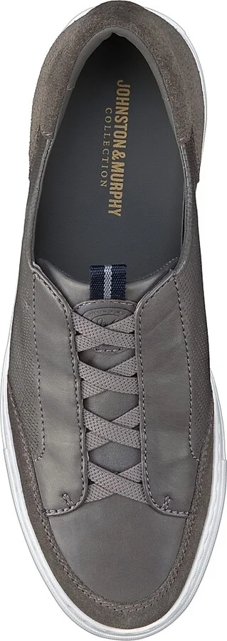 Men's J & M Collection Anson Leather Sneakers - Gray Suede - Size 8 - Image 5