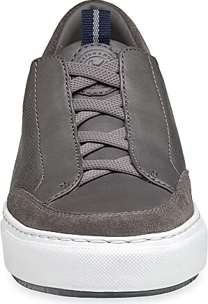 Men's J & M Collection Anson Leather Sneakers - Gray Suede - Size 8 - Image 6