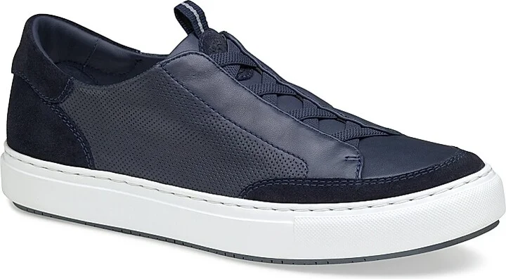 Men's J & M Collection Anson Leather Sneakers - Navy Suede - Size 8 - Image 2