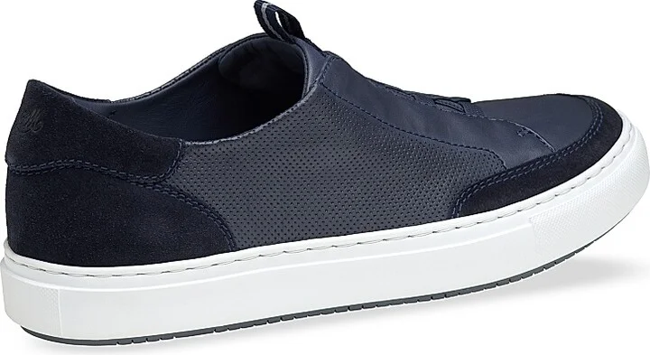 Men's J & M Collection Anson Leather Sneakers - Navy Suede - Size 8 - Image 3