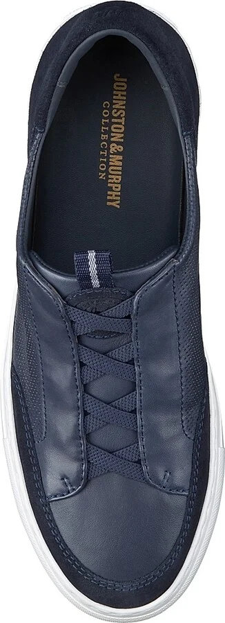 Men's J & M Collection Anson Leather Sneakers - Navy Suede - Size 8 - Image 5