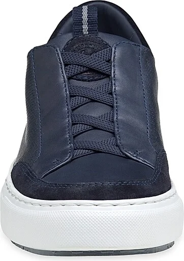 Men's J & M Collection Anson Leather Sneakers - Navy Suede - Size 8 - Image 6