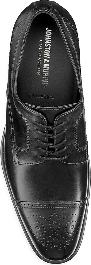 Men's J & M Collection Ellsworth Leather Lace-Up Oxfords - Black - Size 8 - Image 5