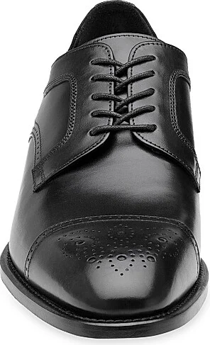 Men's J & M Collection Ellsworth Leather Lace-Up Oxfords - Black - Size 8 - Image 6