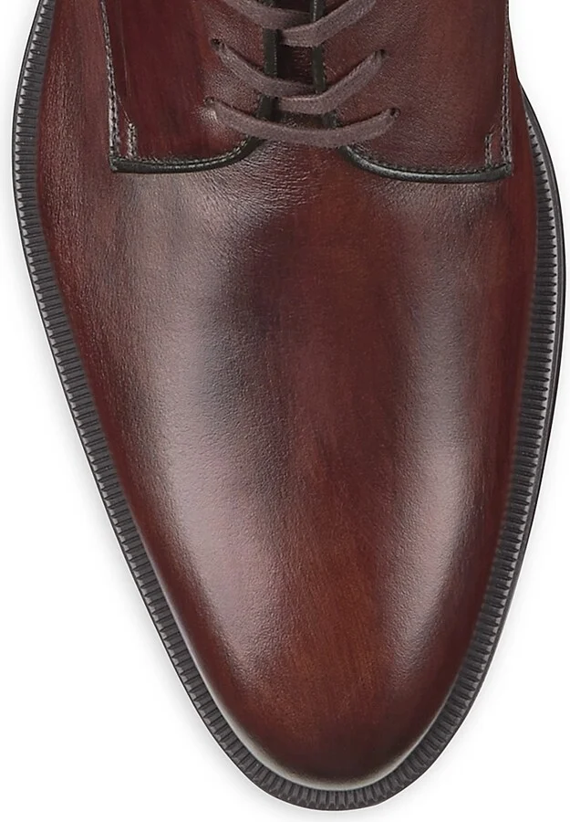 Men's J & M Collection Flynch Leather Lace-Up Oxfords - Mahogany Calf Skin - Size 8 - Image 4