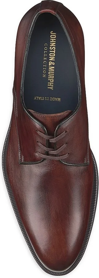 Men's J & M Collection Flynch Leather Lace-Up Oxfords - Mahogany Calf Skin - Size 8 - Image 5
