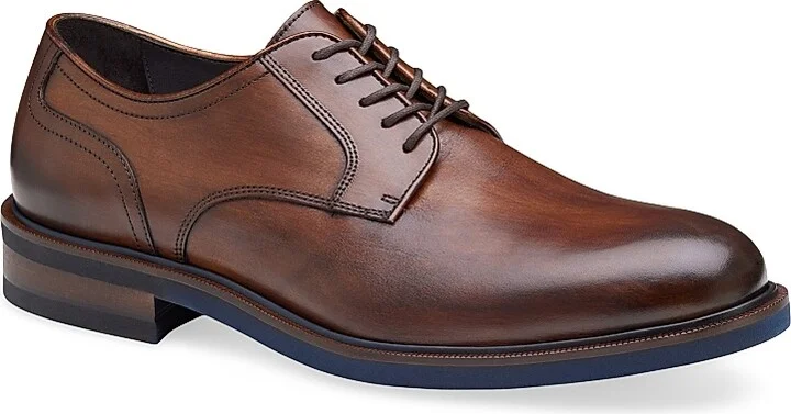 Men's J & M Collection Hartley Leather Oxfords - Brown Calf Skin - Size 8.5 - Image 2
