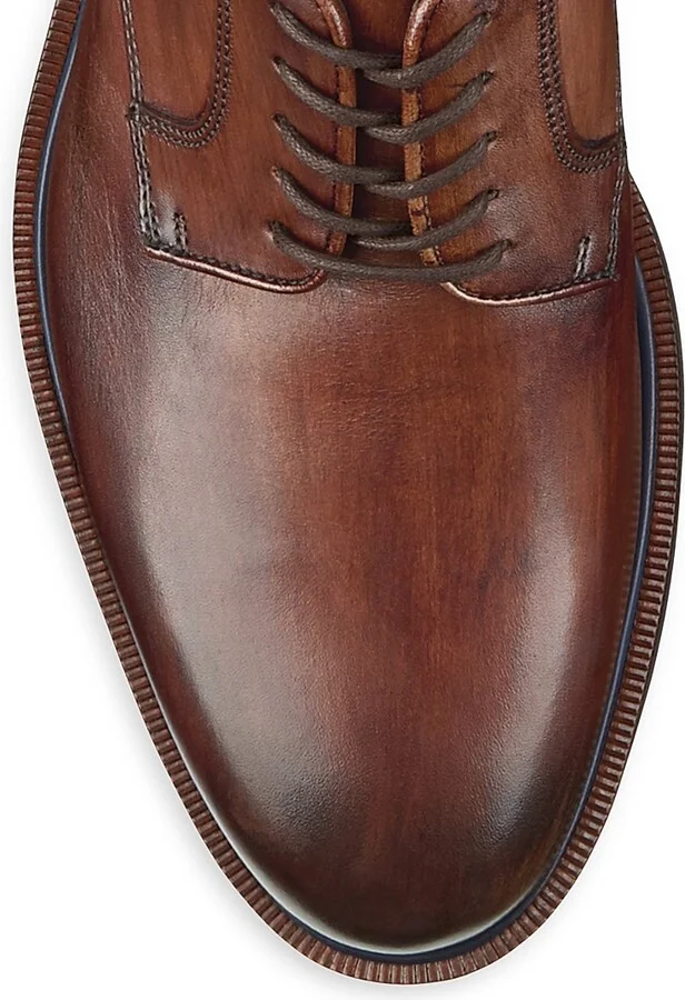 Men's J & M Collection Hartley Leather Oxfords - Brown Calf Skin - Size 8.5 - Image 5