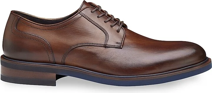 Men's J & M Collection Hartley Leather Oxfords - Brown Calf Skin - Size 8.5