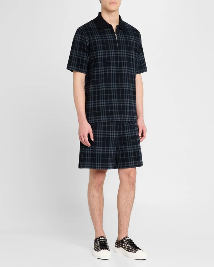Men's Jack Check Cotton Low-Top Sneakers - Image 2