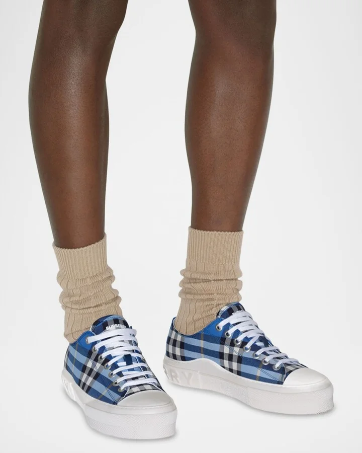 Men's Jack Check Low-Top Sneakers - Image 2