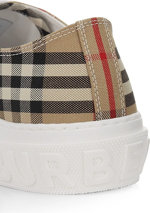 Men's Jack Check Tennis Sneakers - Archived Beige - Size 6 - Image 6