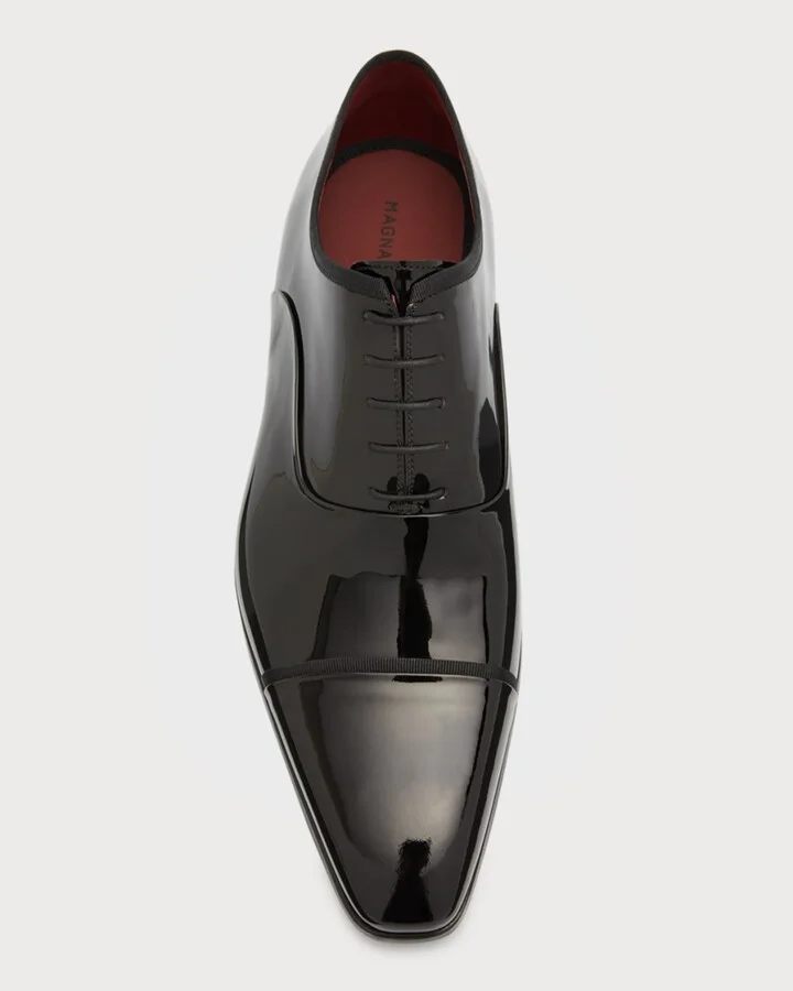 Men's Jadiel Patent Cap-Toe Oxfords - Image 6