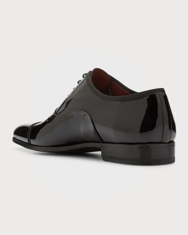 Men's Jadiel Patent Cap-Toe Oxfords - Image 9