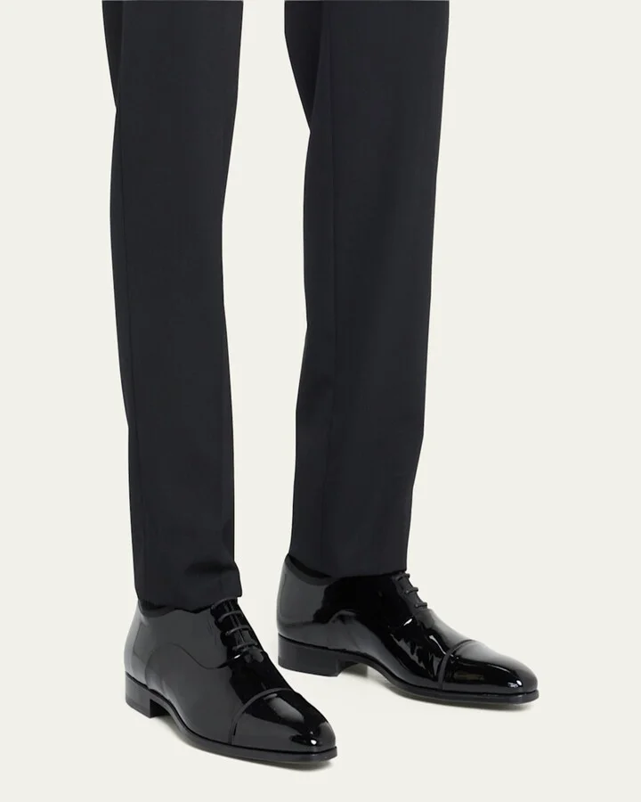 Men's Jadiel Patent Cap-Toe Oxfords - Image 2