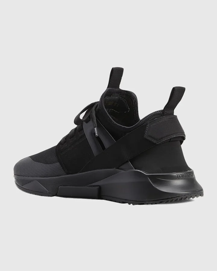 Men's Jago Mesh Leather Heel-Strap Trainer Sneakers - Image 3