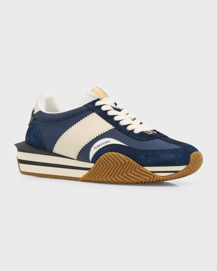 Men's James Colorblock Platform Low-Top Sneakers - Image 4