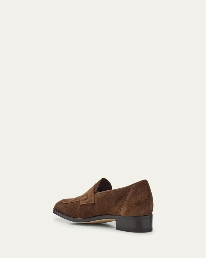 Men's James Suede Penny Loafers - Image 2