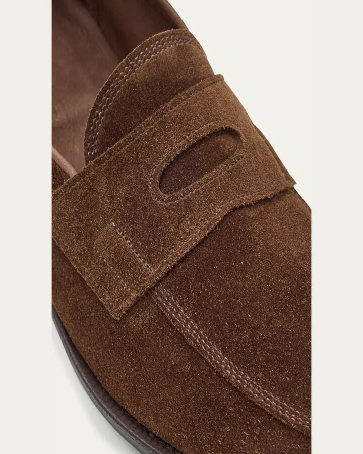Men's James Suede Penny Loafers - Image 4