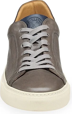 Men's Jared Leather Sneakers - Gray - Size 8 - Image 3