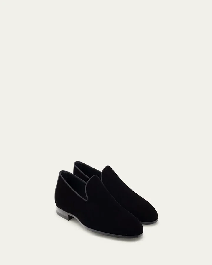 Men's Jareth Velvet Venetian Loafers - Image 2