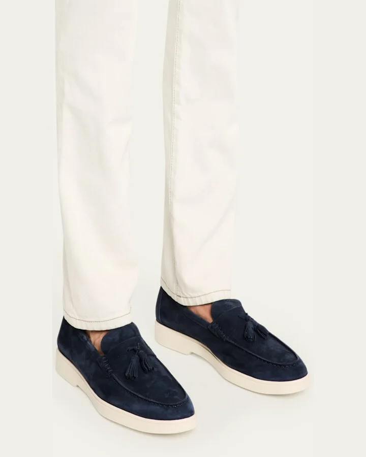 Men's Jaxon Weatherproof Suede Tassel Loafers - Image 3