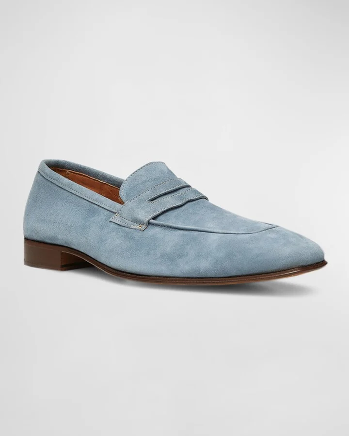 Men's Jayce Suede Penny Loafers - Image 2