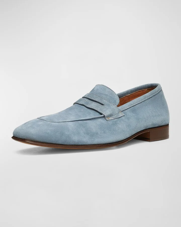 Men's Jayce Suede Penny Loafers - Image 4