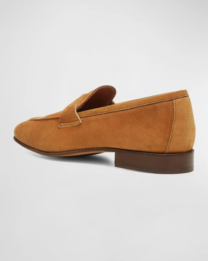 Men's Jayce Suede Penny Loafers - Image 7