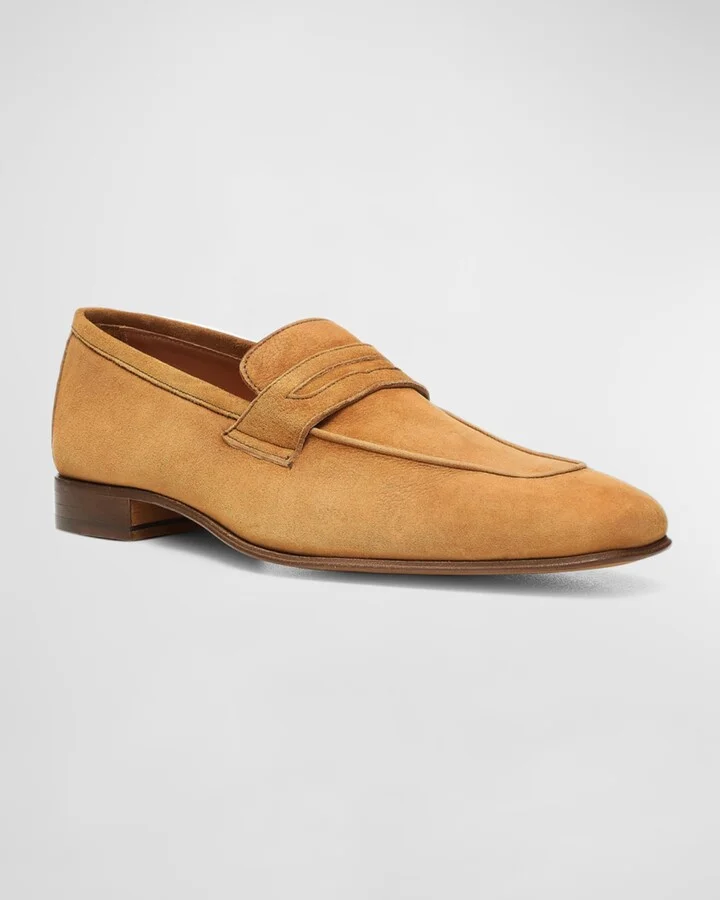 Men's Jayce Suede Penny Loafers - Image 8