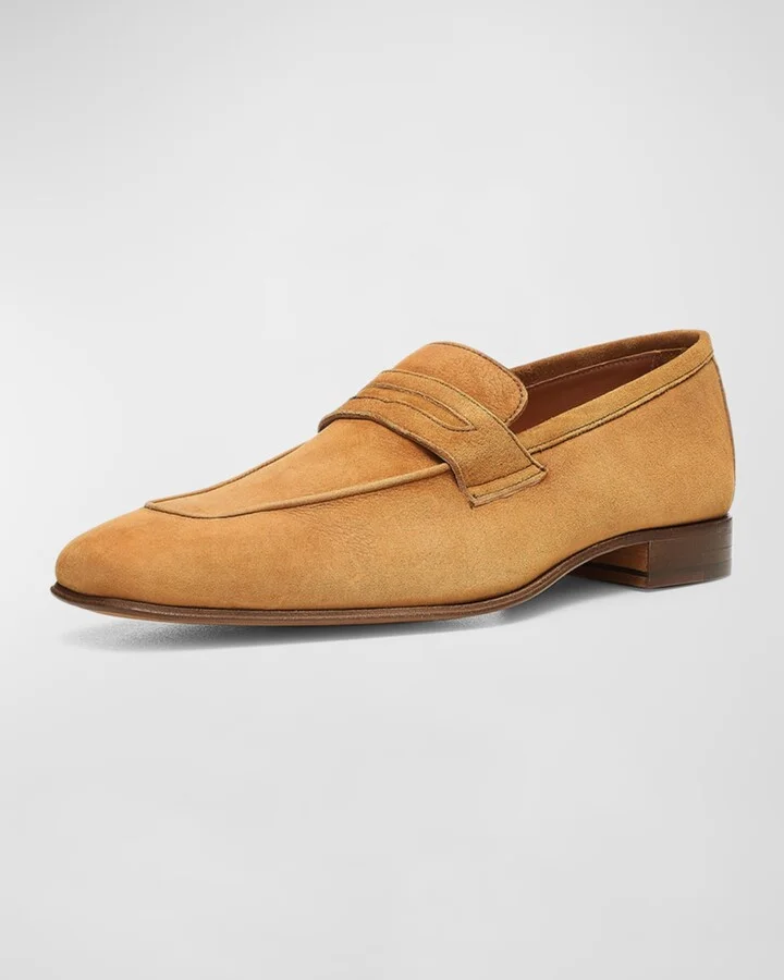 Men's Jayce Suede Penny Loafers - Image 9
