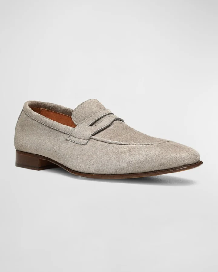 Men's Jayce Suede Penny Loafers - Image 10