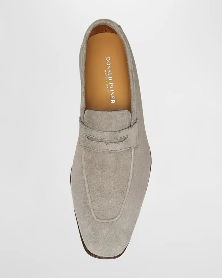 Men's Jayce Suede Penny Loafers - Image 11