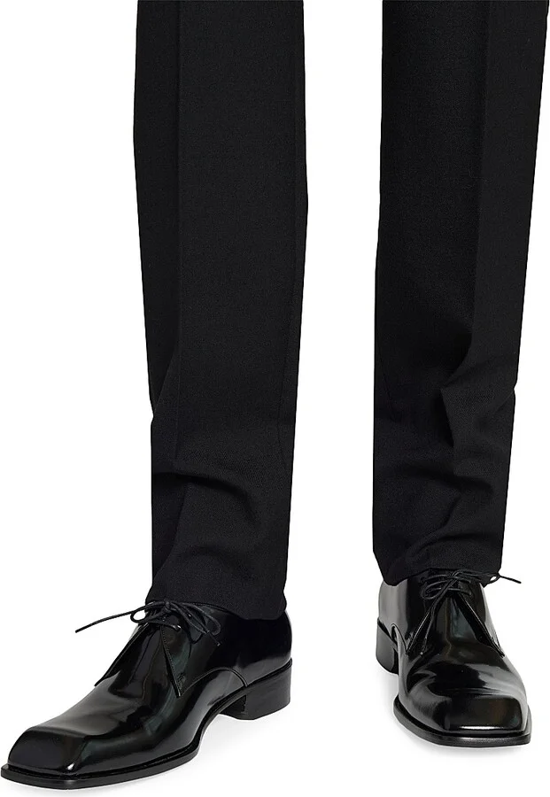 Men's Jean Derbies in Smooth Leather - Black - Size 7 - Image 4