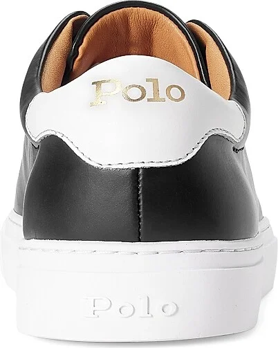 Men's Jermain II Leather Low-Top Sneakers - Black - Size 10 - Image 3