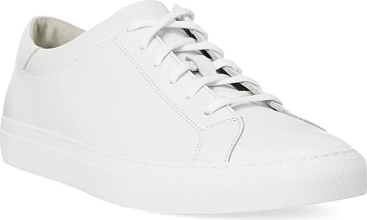 Men's Jermain II Leather Low-Top Sneakers - White - Size 10 - Image 2