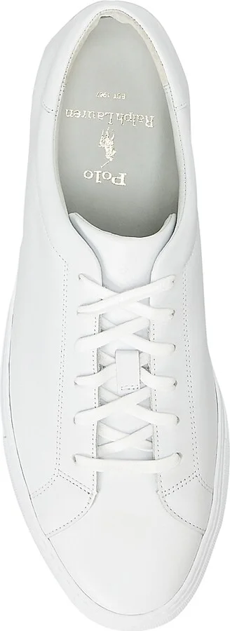 Men's Jermain II Leather Low-Top Sneakers - White - Size 10 - Image 4