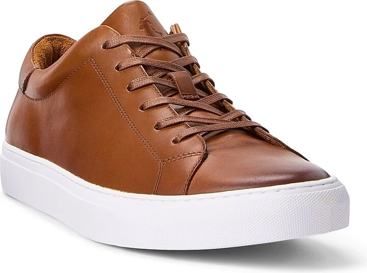 Men's Jermain II Leather Low-Top Sneakers - White - Size 10 - Image 7