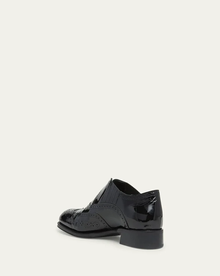 Men's Jermyn Wingtip Brogue Leather Venetian Loafers - Image 6