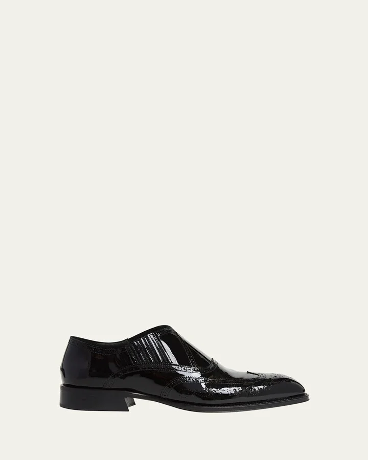 Men's Jermyn Wingtip Brogue Leather Venetian Loafers