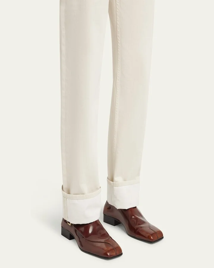 Men's Jim Brushed Leather Monk Strap Loafers - Image 3